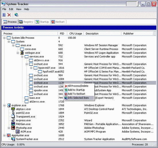 System Tracker