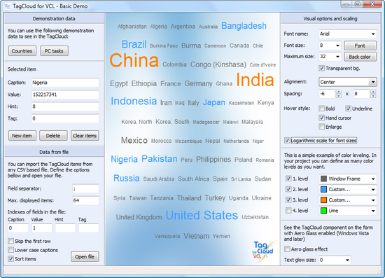 TagCloud for VCL