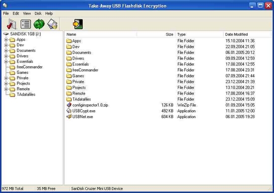 Take-Away USB Flashdisk Encryption
