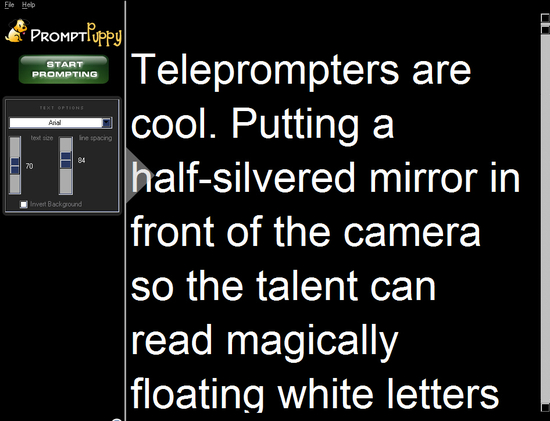 Teleprompter Software