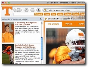 Tennessee Vols IE Browser Theme