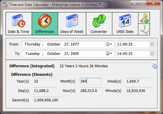 Time and Date Calculator