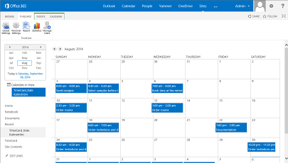 TimeCard for SharePoint