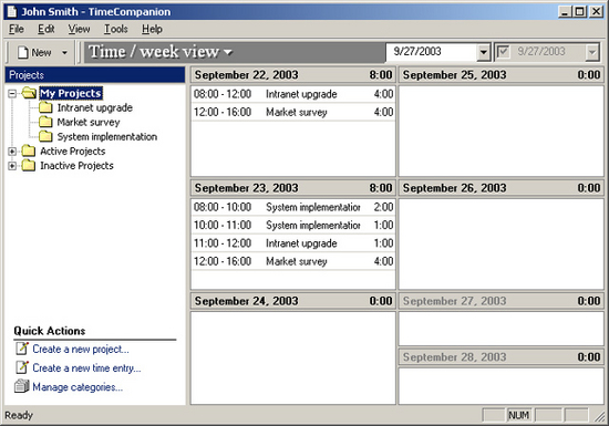 TimeCompanion Desktop Edition