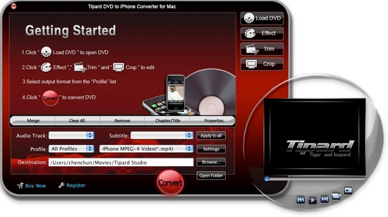 Tipard DVD to iPhone Converter for Mac