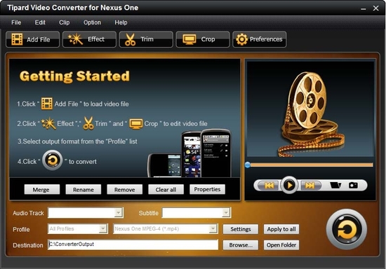 Tipard Video Converter for Nexus One