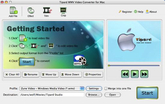 Tipard WMV Video Converter for Mac