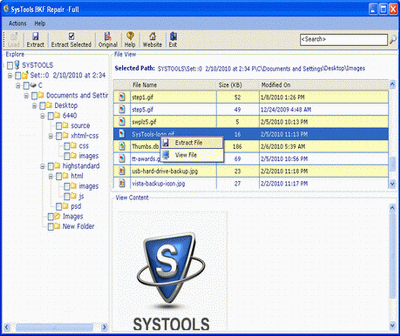 Tool to Open MS Backup File