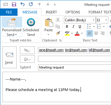 Topalt Mail Merge for Outlook