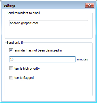 Topalt Send Reminders for Outlook