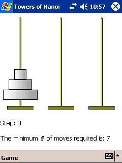 Towers of Hanoi for Pocket PC