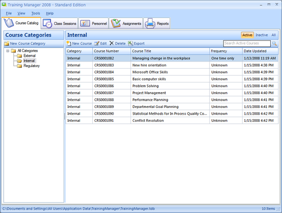 Training Manager Enterprise Edition