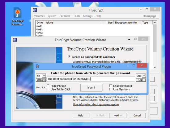 TrueCrypt Password Plugin