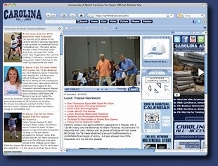 UNC Tar Heels Firefox Browser Theme