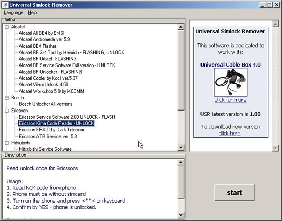 Universal Simlock Remover