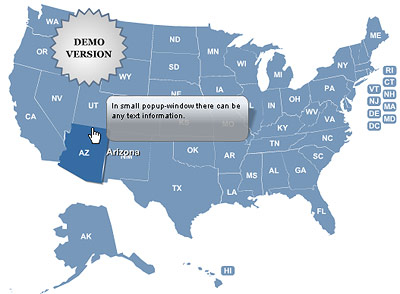 US and Counties Map Locator