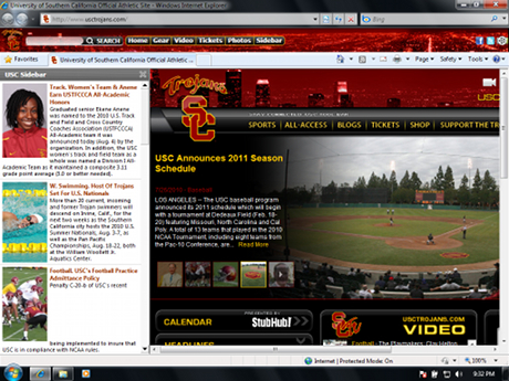 USC Trojans Firefox Browser Theme