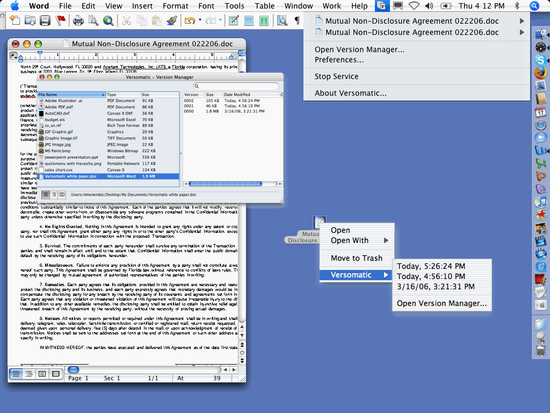 Versomatic for Mac OS X