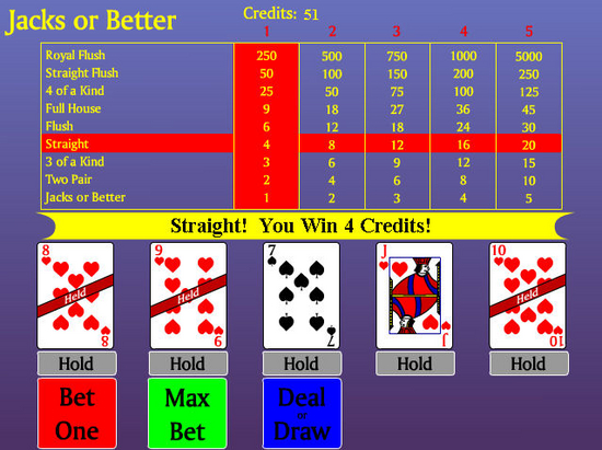 Video Poker - Jacks or Better