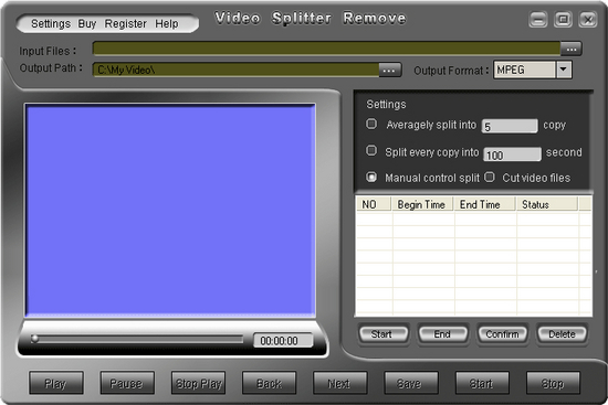 Video Splitter Remove