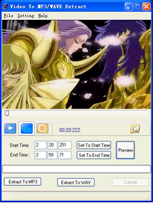 Video To MP3/WAVE Extract