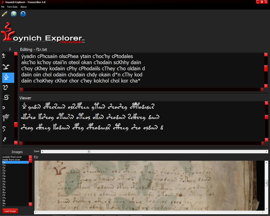 Voynich Explorer Transcriber