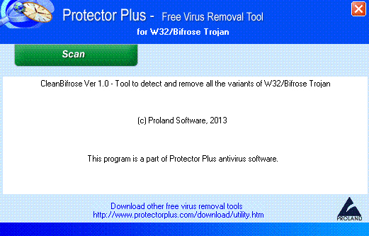 W32/Bifrose Backdoor Removal Tool.