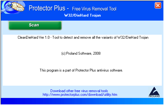 W32/DieHard Trojan removal utility