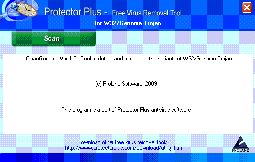 W32/Genome Trojan Removal Tool.