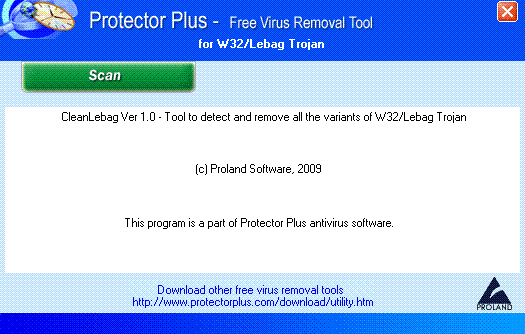W32/Lebag Trojan Removal Tool.