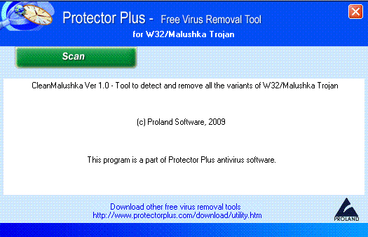 W32/Malushka Trojan Removal Tool.