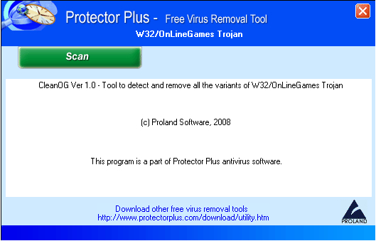 W32/OnLineGame Trojan removal utility