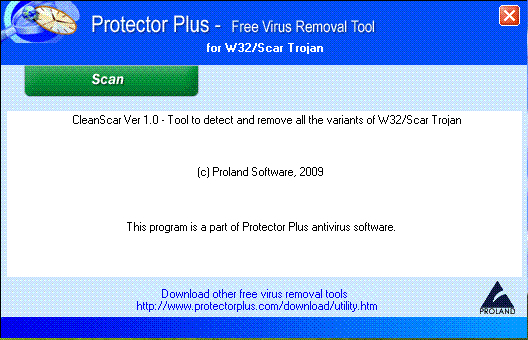 W32/Scar Trojan Removal Tool.