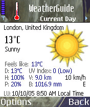 WeatherGuide (Symbian Series 60)