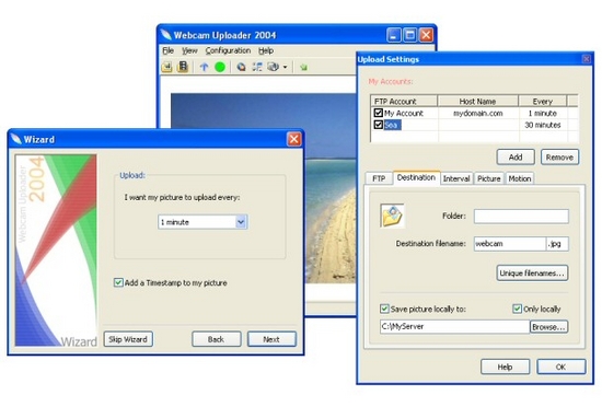 Webcam Uploader 2004