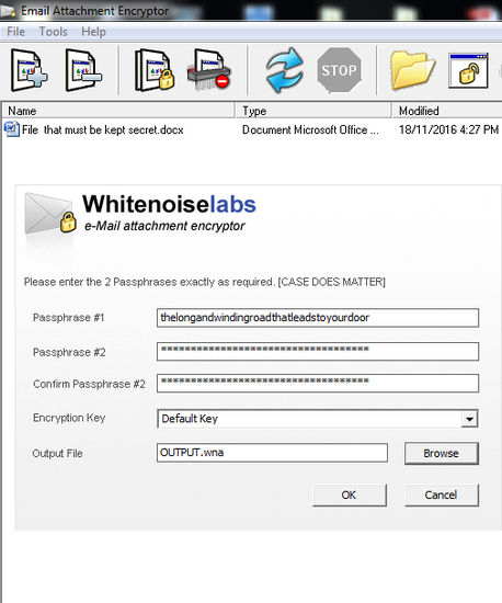 Whitenoise Strong Encryptor