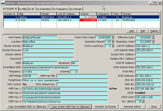 Wi-Fi WEP Key Generator