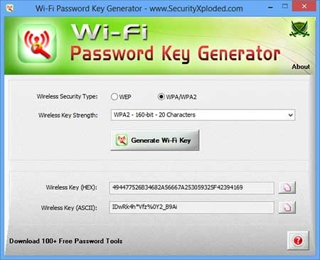 WiFi Password Key Generator