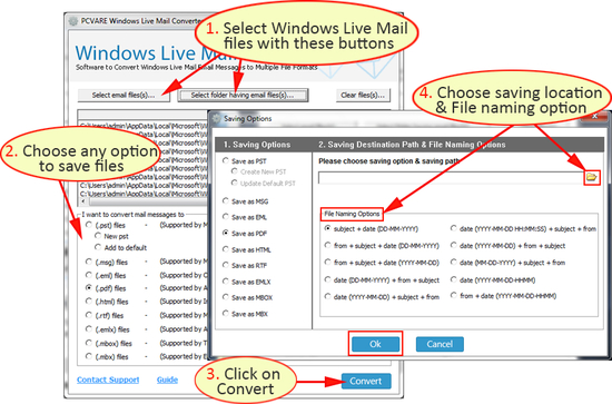 Windows Live Mail Export to PST