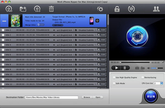 WinX iPhone Ripper for Mac