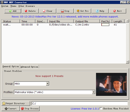 WMV MKV Converter