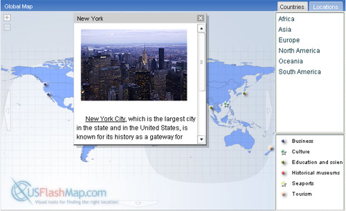 World Map in Flash