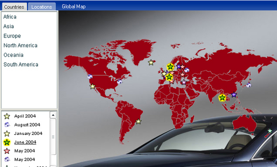 World Map in Flash