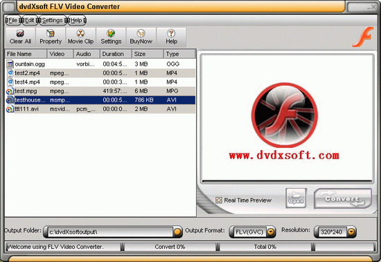 X-Soft FLV Video Converter