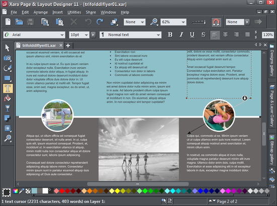 Xara Page and Layout Designer