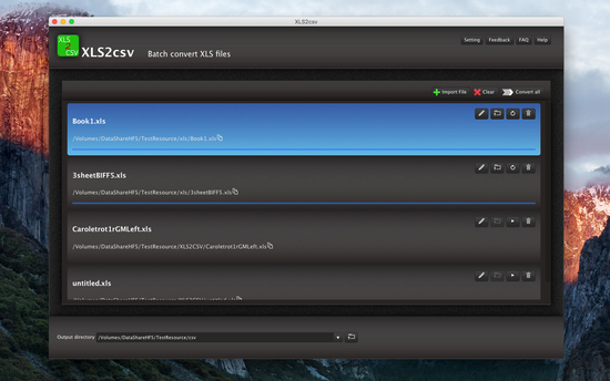 XLS2csv for Mac
