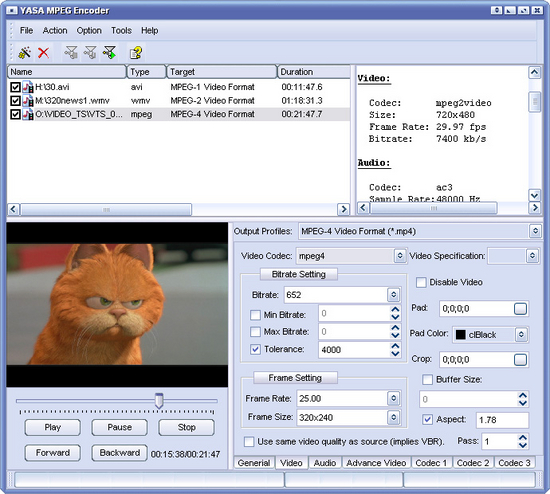 YASA MPEG Encoder