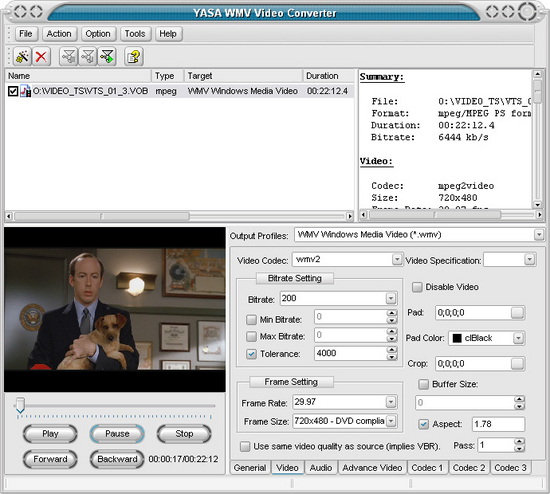 YASA WMV Video Converter