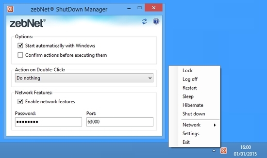 zebNet ShutDown Manager