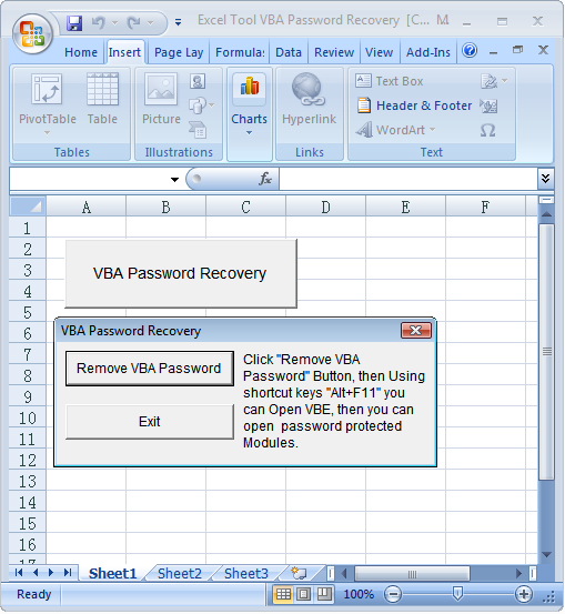 Download Excel Tool VBA Password Recovery